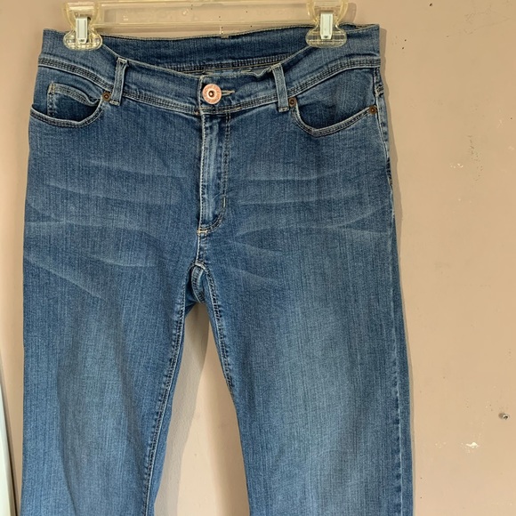 1 MAX MARA WEEKEND WOMENS STRECH JEANS FIT W2 BOOTCUT BLUE SIZE 44 US 10 - Picture 2 of 8